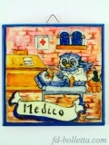 Mattonelle ceramica mestiere Medico